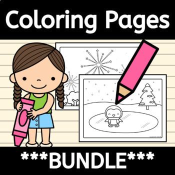 Coloring Pages Bundle with Coloring Sheets for Easy Arts and Crafts